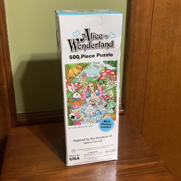 ALICE IN WONDERLAND - 500 PIECE PUZZLE & MINI POSTER 🆕 - Picture 4 of 10
